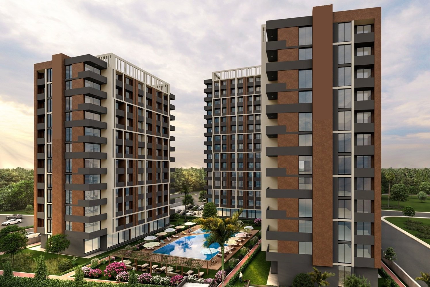 Wohnung 1+1 in Mersin, Turkey, Nr. 31988