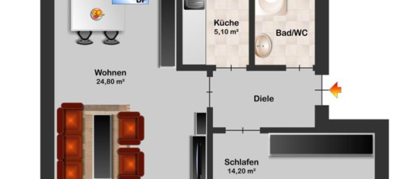 1 chambre Appartement à Baden-Wurttemberg, Germany No. 66078 17