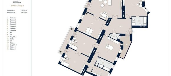 5-Zimmer Wohnung in Alsergrund, Austria, Nr. 12770 13