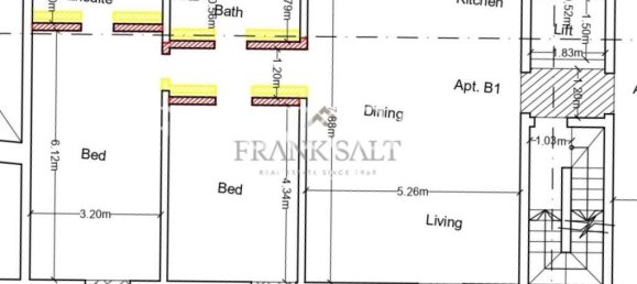 Apartamento de 2 dormitorios en Zabbar, Malta No. 2291 2