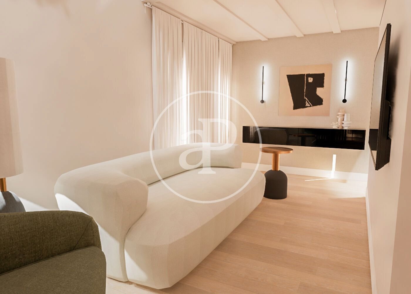 Дуплекс с 2 спальнями в Мадрид, Испания № 126378