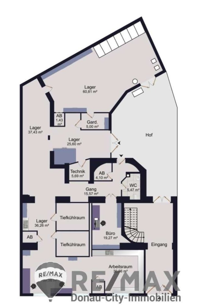  عقار تجاري في Margareten, Austria 276متر مربع رقم 74472