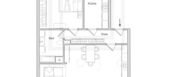 Пентхаус с 1 спальней в Нюрнберг, Германия № 173305 12