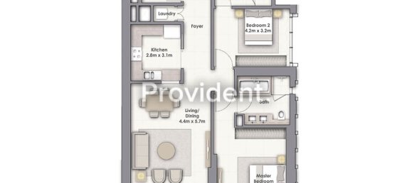 2 غرف نوم شقة في وسط مدينة دبي, UAE رقم 2411 29