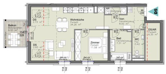 2-Zimmer Wohnung in Favoriten, Austria, Nr. 188973 17