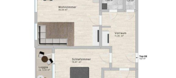 2 rooms Apartment in Leopoldstadt, Austria No. 190580 2