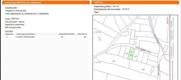  قطعة أرض في El Rosario, Spain رقم 150902 2