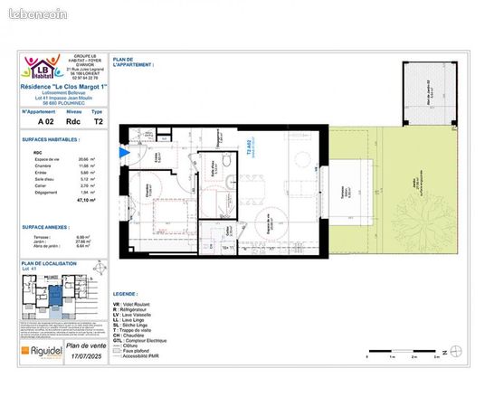 2-Zimmer Wohnung in Plouhinec, France, Nr. 312126