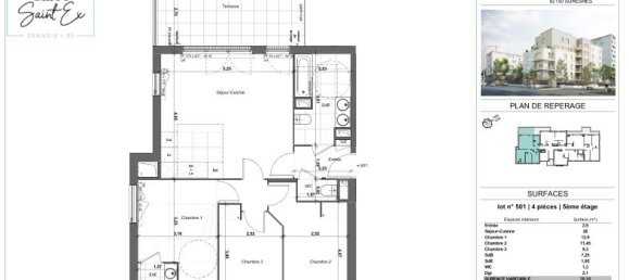 Apartamento de 2 dormitorios en Sannois, France No. 188017 4