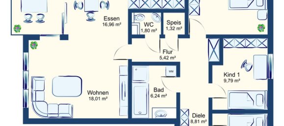 4 rooms Apartment in Altach, Austria No. 48338 12