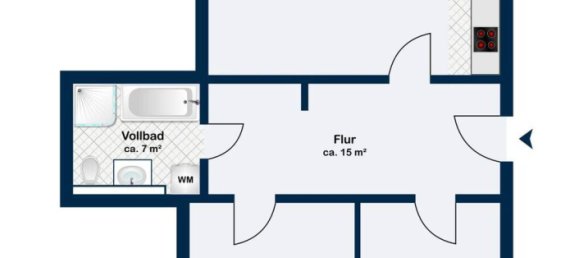 Квартира с 2 спальнями в Вандсбек, Германия № 318592 5