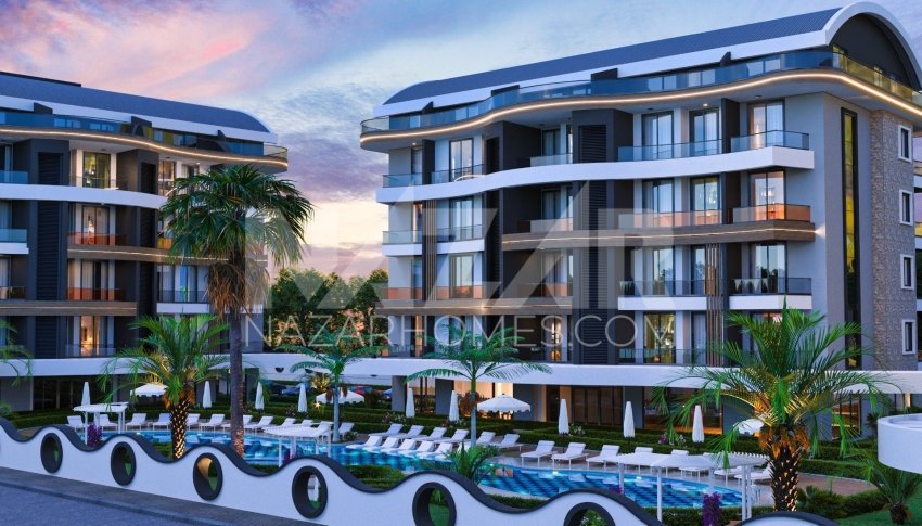 Wohnung 1+1 in Alanya, Turkey, Nr. 14399