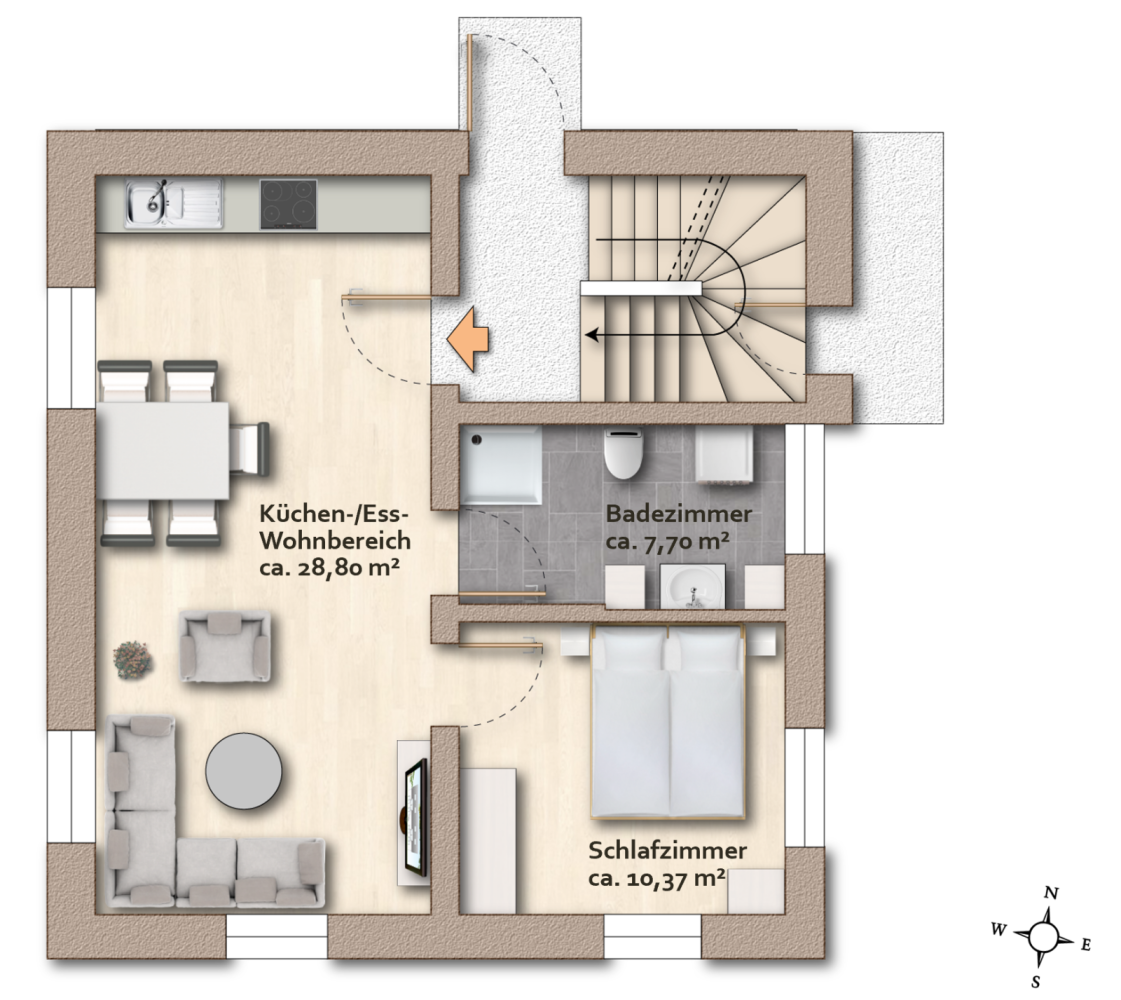 1 bedroom Apartment in Regensburg, Germany No. 11492