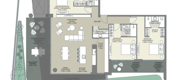 3 Schlafzimmer Wohnung in Paphos, Cyprus, Nr. 20346 21