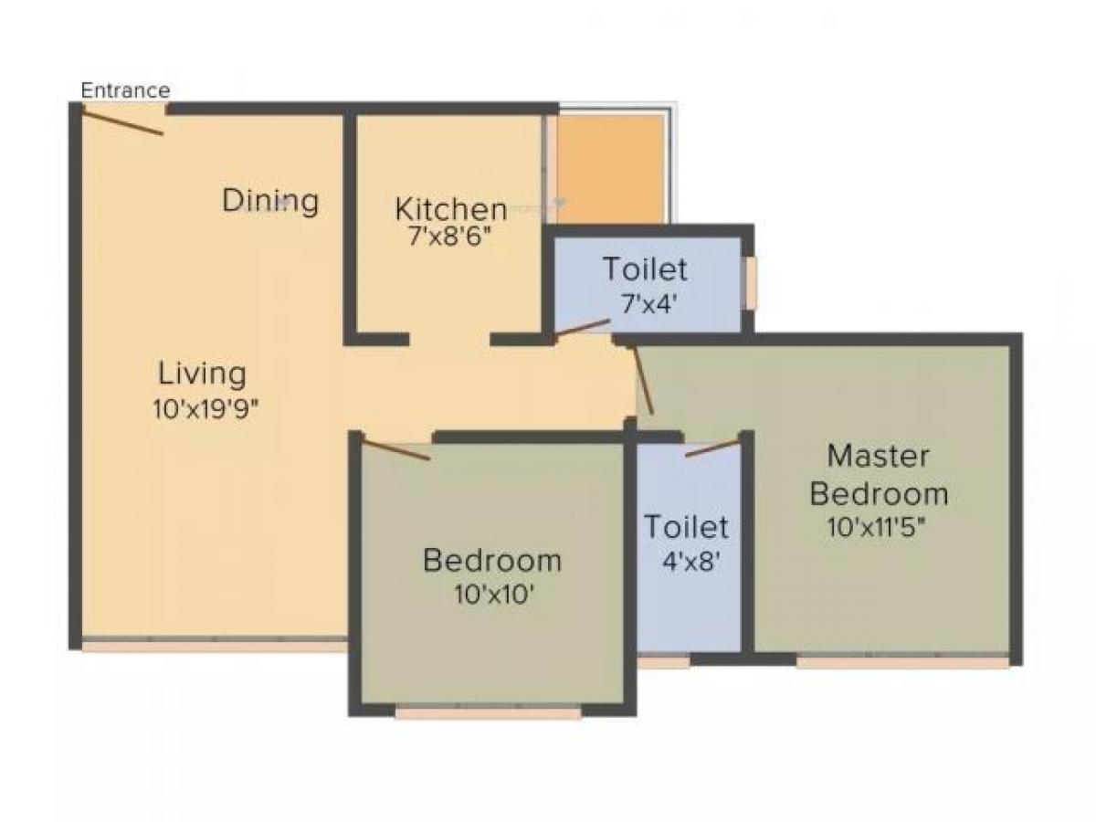 2 bedrooms House in Amdavad, India No. 23379