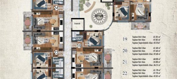 Apartamento de 2 habitaciónes en Alanya, Turkey No. 29964 15