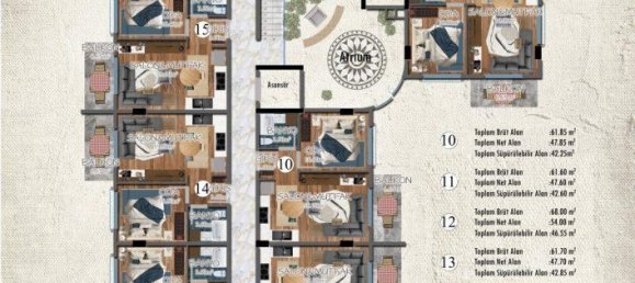 Apartamento de 2 habitaciónes en Alanya, Turkey No. 29964 14