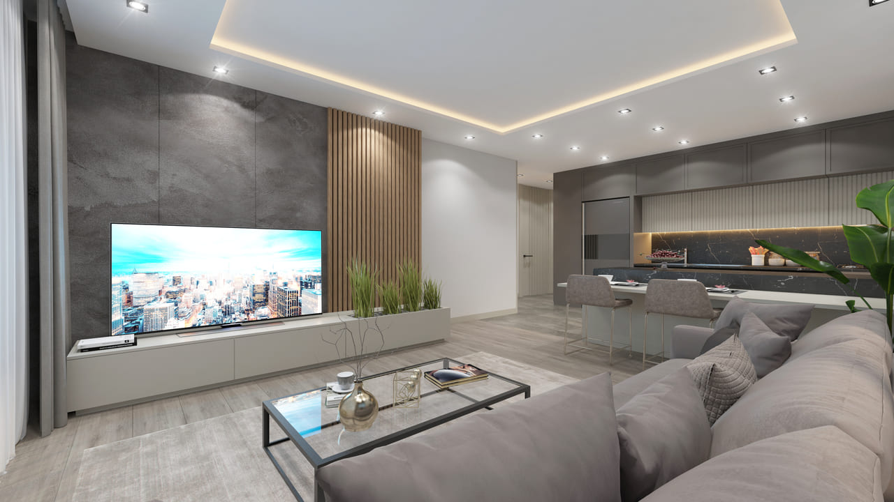 شقة 1+1 في Vita Court Holiday, Mezitli, Turkey رقم 38291