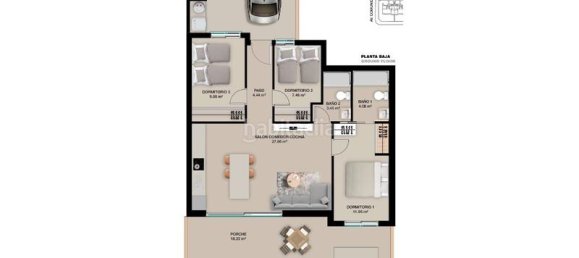 3 غرف نوم شقة في Torre de la Horadada, Spain رقم 96025 37