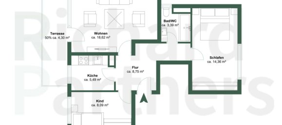 2 chambres Appartement à Stuttgart, Germany No. 289954 13