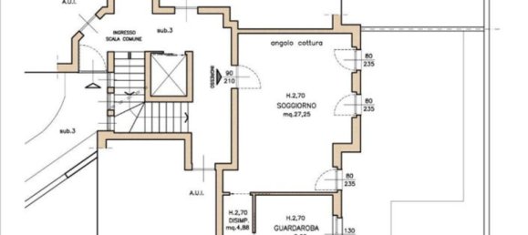 Квартира с 3 комнатами в Бонате Сопра, Италия № 186470 59