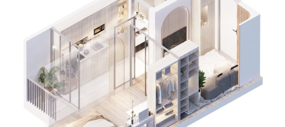 Кондоминиум  с 1 спальней в Бангкок, Таиланд № 12082 4