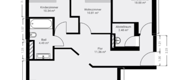 2 chambres Appartement à Boblingen, Germany No. 35708 4