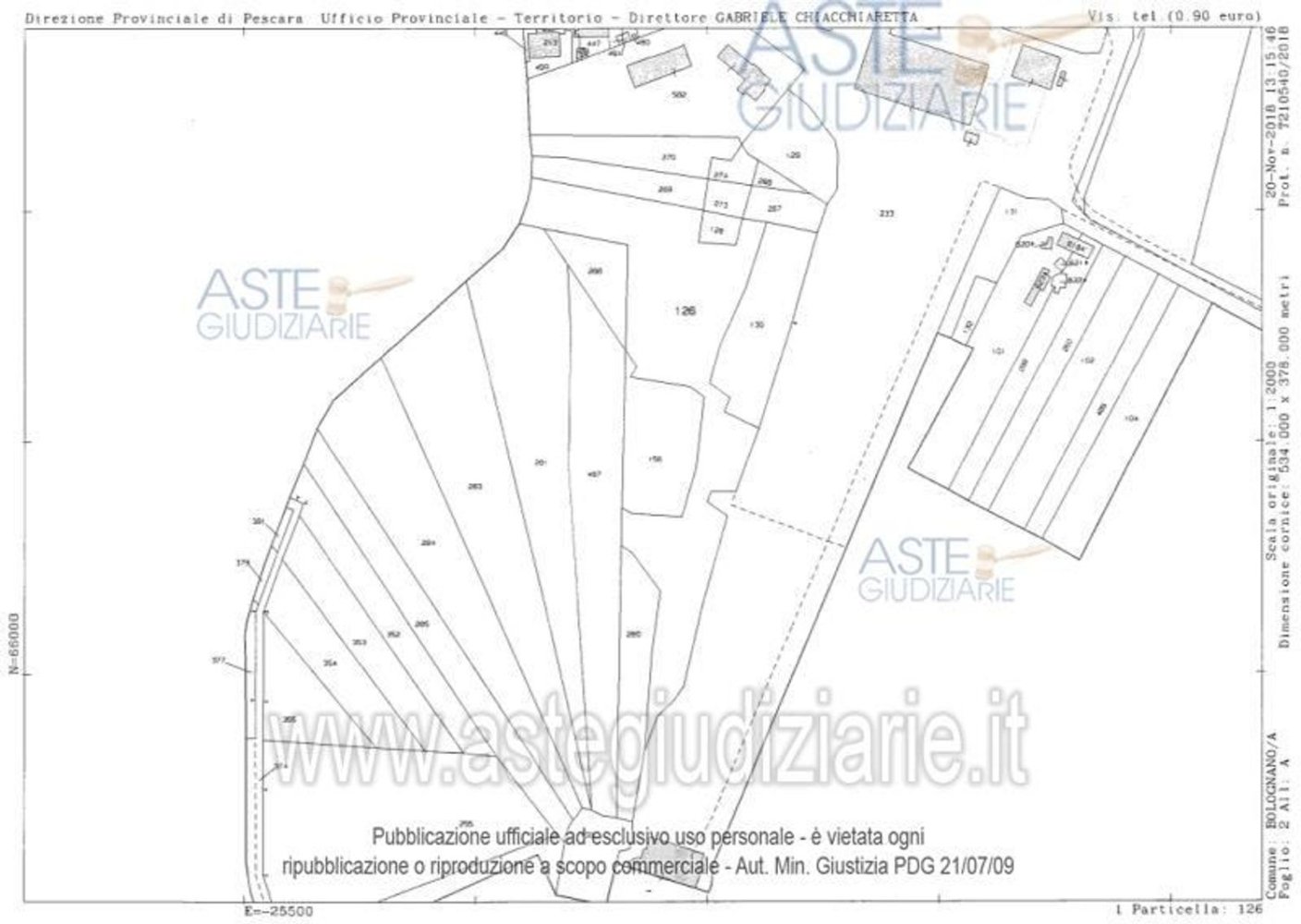 27880m² Land in Bolognano, Italy No. 382405