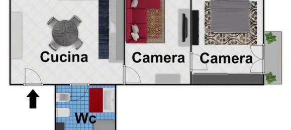 Apartamento de 2 divisões em Naples, Italy N.º 156490 11