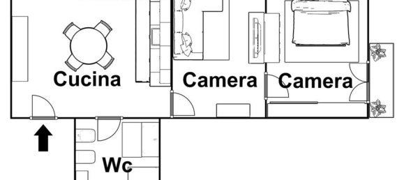 Apartamento de 2 divisões em Naples, Italy N.º 156490 12