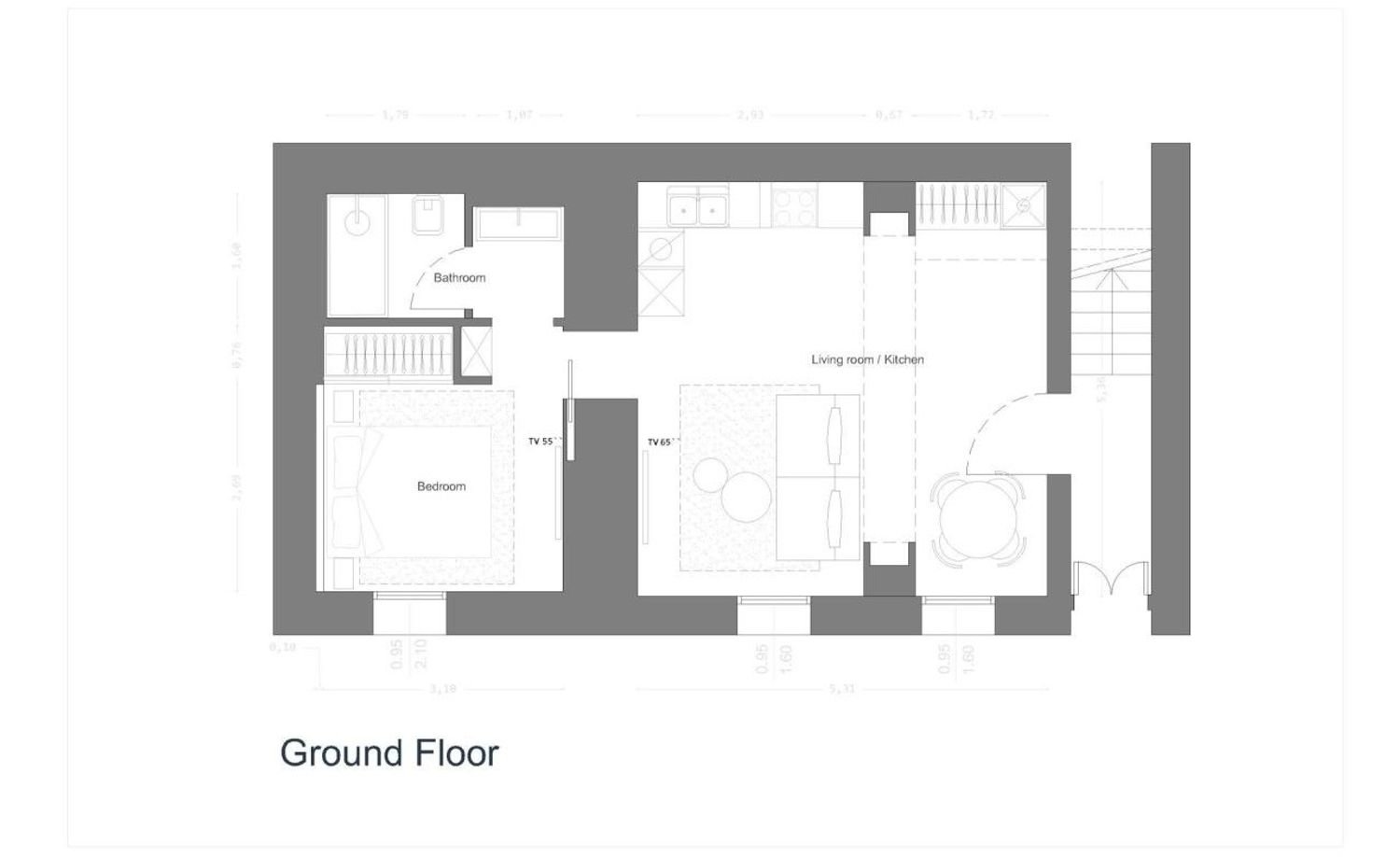 2-Zimmer Wohnung in Olbia, Italy, Nr. 229879