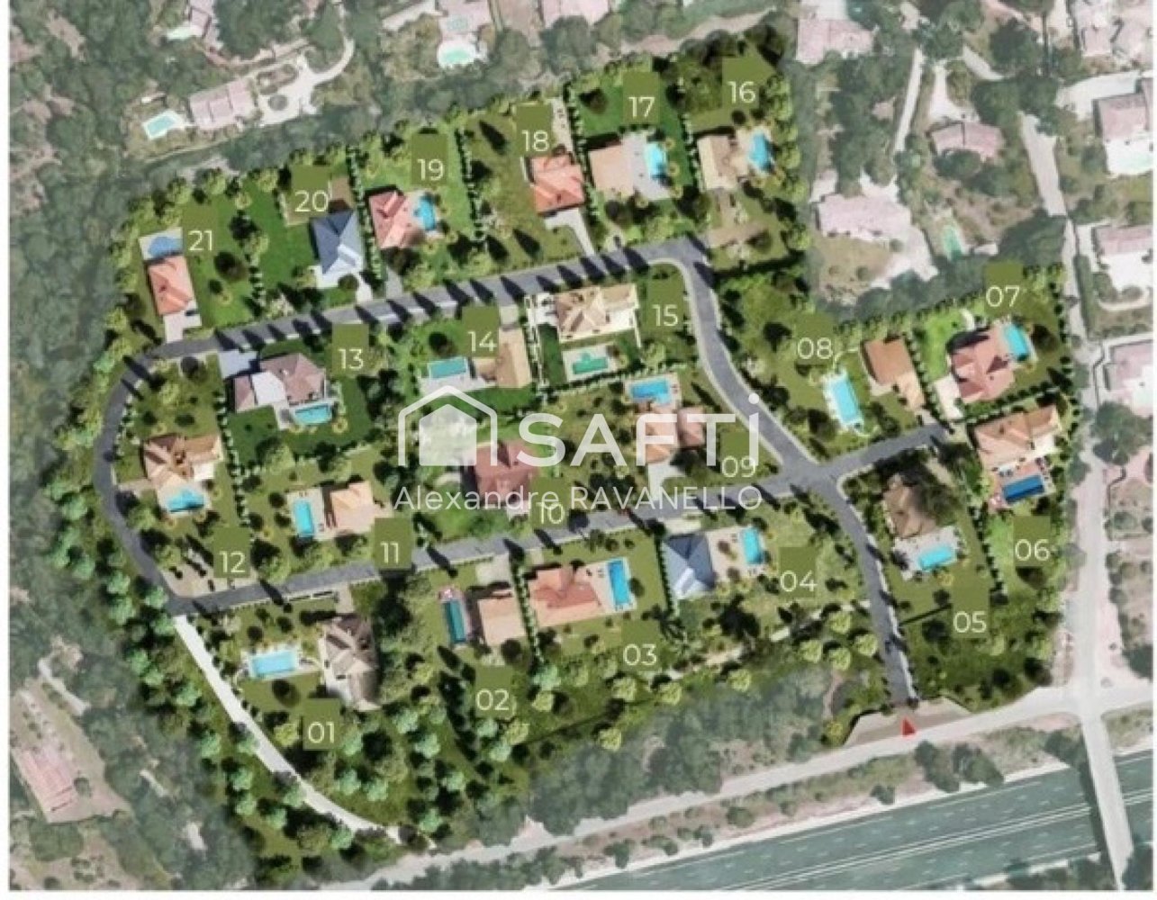 Grundstück in La Cadiere-d'Azur, France 2000m², Nr. 226114