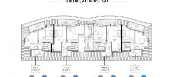 3 rooms Penthouse in Oba, Turkey No. 9694 26