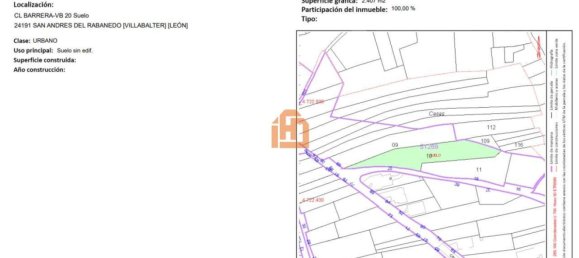 Grundstück in San Andres del Rabanedo, Spain, Nr. 33085 8