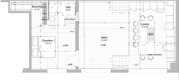 2 غرف نوم شقة في Courbevoie, France رقم 136816 15