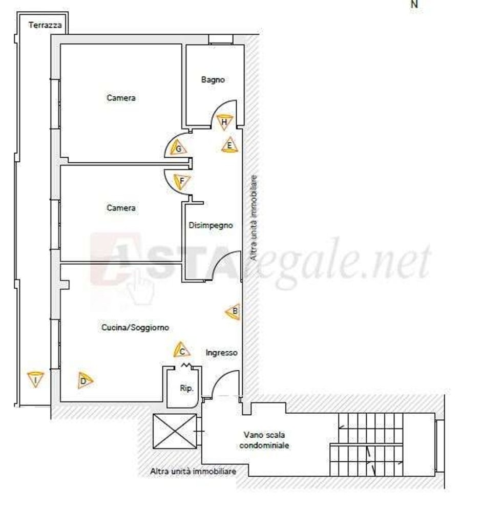 3 rooms Apartment in Castelfiorentino, Italy No. 190768