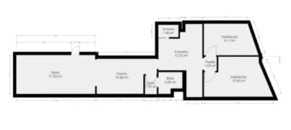 Apartamento de 2 dormitorios en Eixample, Spain No. 174915 18