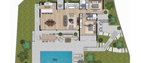4 chambres propriété commerciale à vendre à Pegeia, Paphos, Cyprus № 9708 14
