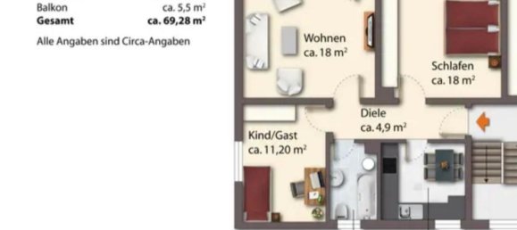 Apartamento de 3 divisões em Augsburg, Germany N.º 371598 17