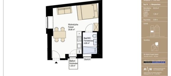 Studio in Wien, Austria, Nr. 252840 14