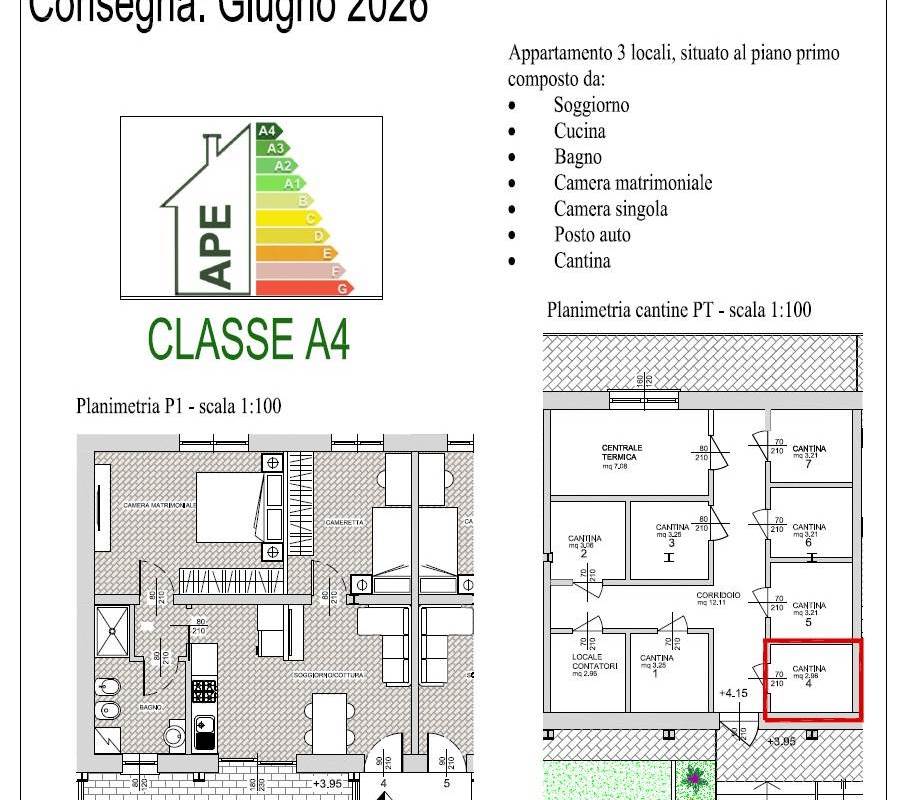 Apartamento T2 em Como, Italy N.º 68095