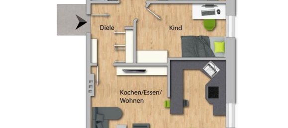 Apartamento T2 em Dillingen an der Donau, Germany N.º 318643 19
