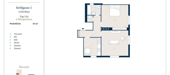 2 rooms Apartment in Rudolfsheim-Funfhaus, Austria No. 207415 12