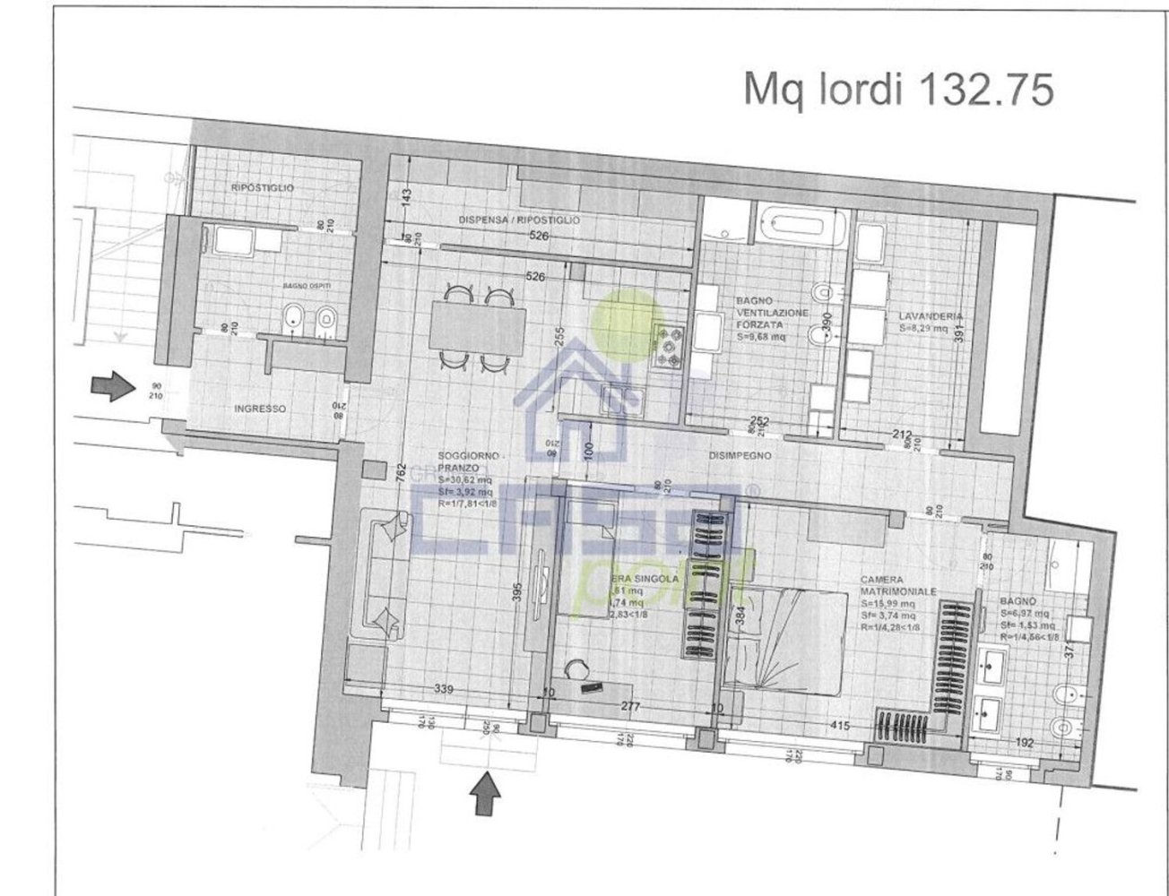 3-Zimmer Wohnung in San Colombano al Lambro, Italy, Nr. 75105