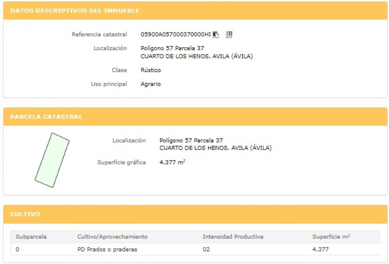 Земельный участок 4300м² в Авила, Испания № 77790