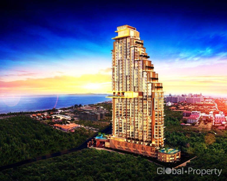 1 Schlafzimmer Eigentumswohnung in The Riviera Ocean Drive Pattaya, Thailand, Nr. 32098
