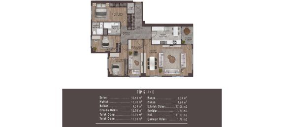 3 rooms Apartment in Bagcilar, Turkey No. 27456 18