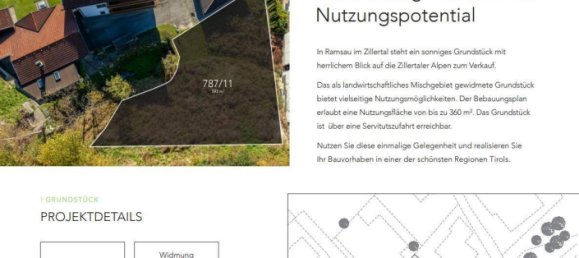 Земельный участок 593м² в Рамзау им Циллерталь, Австрия № 37118 3