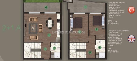 4 rooms Villa in Denizli, Turkey No. 15070 19