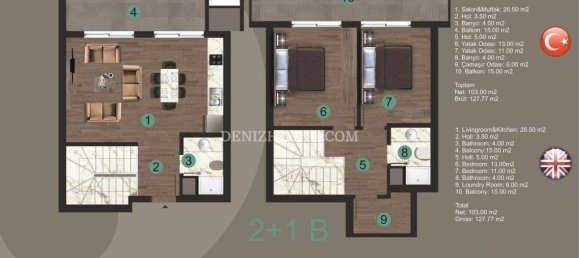 4 rooms Villa in Denizli, Turkey No. 15070 21